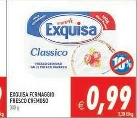 Pim Supermercati Exquisa Formaggio spalmabile offerta