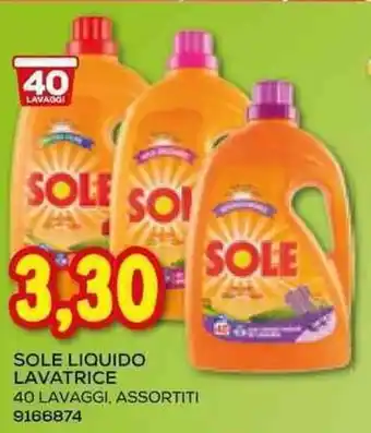 Sole Liquido Lavatrice 40 lavaggi