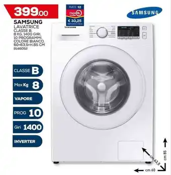 Bricofer Samsung Lavatrice 8 kg offerta