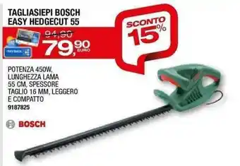 Bricofer Bosch Tagliasiepi Easy Hedhecut 55 offerta