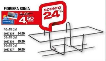 Fioriera Sonia 40x18 cm