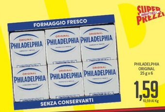 Supermercati Piccolo Philadelphia Original 25 g x 6 offerta
