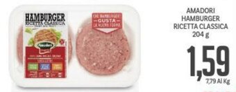Supermercati Piccolo Amadori Hamburger Ricetta Classica 204 g offerta