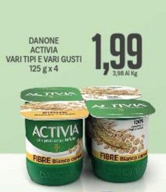 Supermercati Piccolo Danone Activia vari tipi e vari gusti 125 g x 4 offerta