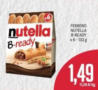 Supermercati Piccolo Ferrero Nutella B-ready x 6 - 132 g offerta