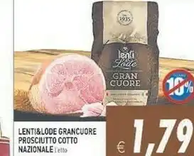 Pim Supermercati Cuore Prosciutto cotto offerta