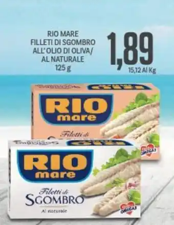 Supermercati Piccolo Rio Mare Filetti di Sgombro all'olio d'oliva/al naturale 125 g offerta