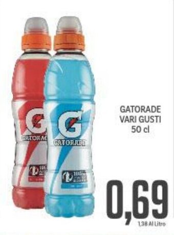 Supermercati Piccolo Gatorade vari gusti 50 cl offerta