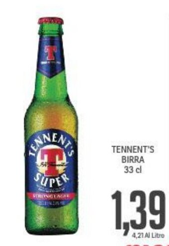 Supermercati Piccolo Tennent's Super Birra 33 cl offerta
