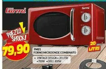 Risparmio Casa Girmi FM21 Forno Microonde Combinato offerta