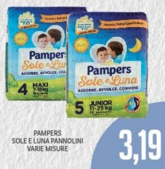 Supermercati Piccolo Pampers Sole e Luna Pannolini varie misure offerta