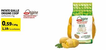 Coop Origine Coop Patate Gialle Confezione 2 kg offerta