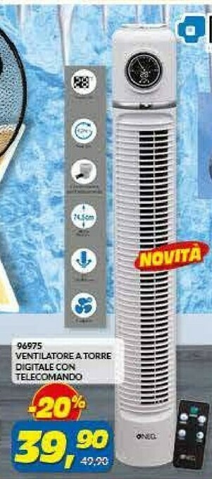 Risparmio Casa 96975 Ventilatore A Torre Digitale offerta