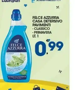 Sigma Felce Azzurra Casa Detersivo Pavimenti Classico / Primavera 1 Lt offerta