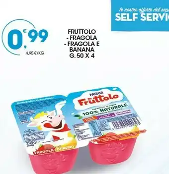 Sigma Nestlè Fruttolo Fragola / Fragola E Banana 50 G X 4 offerta