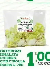 Sigma Ortoromi Insalata Iceberg Con Cipolla Rossa 250 G offerta