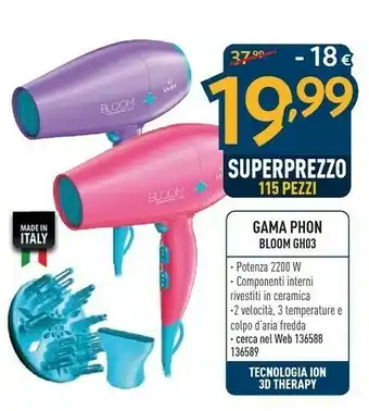 Sinergy Gama Phon Bloom GH03 offerta
