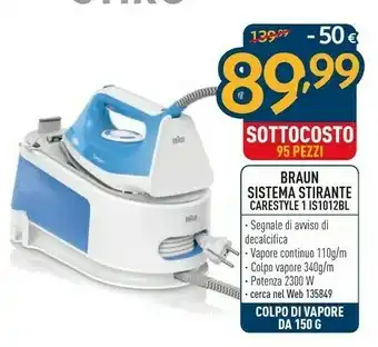 Sinergy Braun Sistema Stirante Carestyle 1 IS10012BL offerta