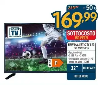 New Majestic Tv Led TVD 232S2MP15