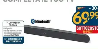 Sinergy TCL Soundbar SB-TS6100 offerta