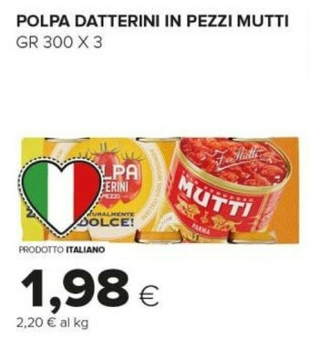 Tigre Mutti Pomodori pelati offerta