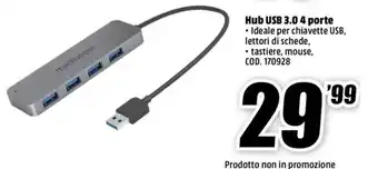 MediaWorld Mediacom Hub USB 3.0 4 porte offerta