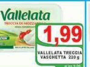 Top Supermercati Vallelata Mozzarella offerta