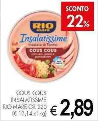 PrestoFresco Rio mare Cous Cous Insalatissime 220 gr offerta