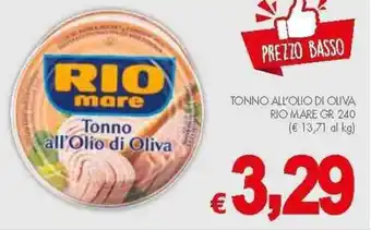 PrestoFresco Rio mare Tonno all'olio di oliva 240 gr offerta