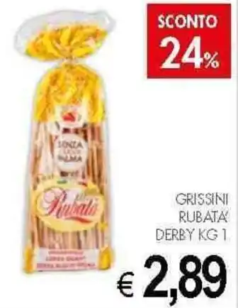 PrestoFresco Grissini Rubata' Derby 1 kg offerta