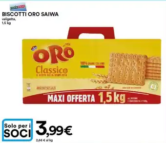 Ipercoop Oro Saiwa Biscotti Valigetta 1.5 kg offerta