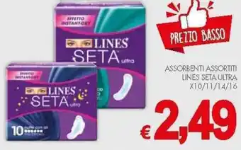 PrestoFresco Lines Seta Ultra Assorbenti assortiti x10/11/14/16 offerta