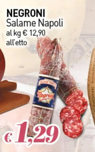 Marotta Negroni Salame Napoli offerta