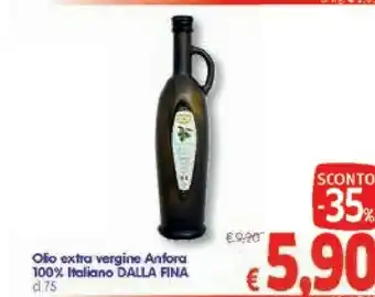 A&O Dalla Fina Olio Extra Vergine Anfora 100% Italiano offerta
