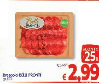 A&O Belli Pronti Bresaola offerta