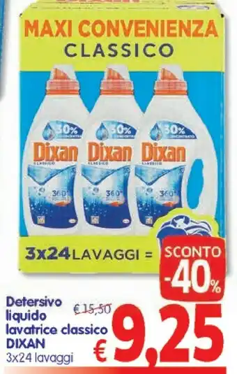 A&O Dixan Detersivo Liquido Lavatrice Classico offerta