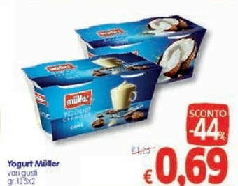A&O Muller Muller - Yogurt Bianco Crema Di Yogurt 125 G(ml) offerta
