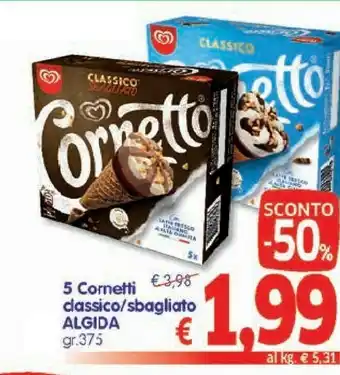 A&O Algida Algida - Cornetto Sbagliato Cialda Croccante 375 G(ml) offerta