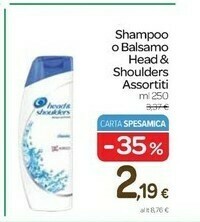 Carrefour Head & Shoulders Shampoo offerta