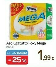 Carrefour Foxy Asciugatutto Mega offerta