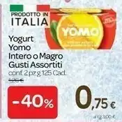 Carrefour Yomo Yogurt Magro E Ananas 250 G(ml) offerta