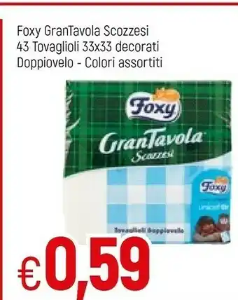Famila Foxy Tovaglioli offerta