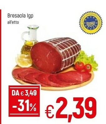 Famila Bresaola Igp offerta