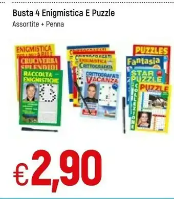 Famila Busta 4 Enigmistica E Puzzle Assortite + Penna offerta