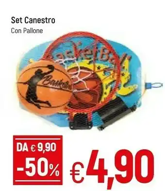 Set Canestro Con Pallone