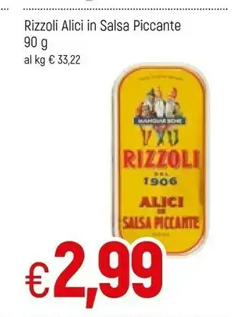 Famila Rizzoli Alici In Salsa Piccante 90 G(ml) offerta