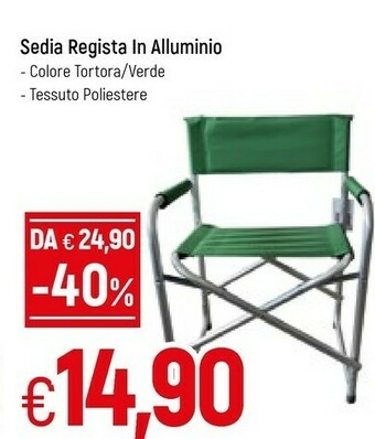Famila Sedia Regista In Alluminio offerta