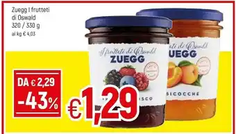 Famila Zuegg Ciliegie Confettura Extra I Frutteti Di Oswald 320 G(ml) offerta