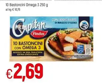 Famila Findus Capitan - 10 Bastoncini Con Omega 3 250 G(ml) offerta