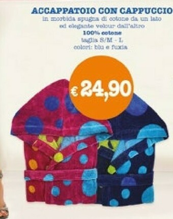Famila Accappatoio Con Cappuccio offerta
